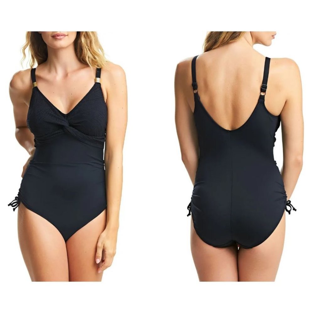 NWOT Fantasie Ottawa Underwire One-Piece Swimsuit FS6360BLK 36D